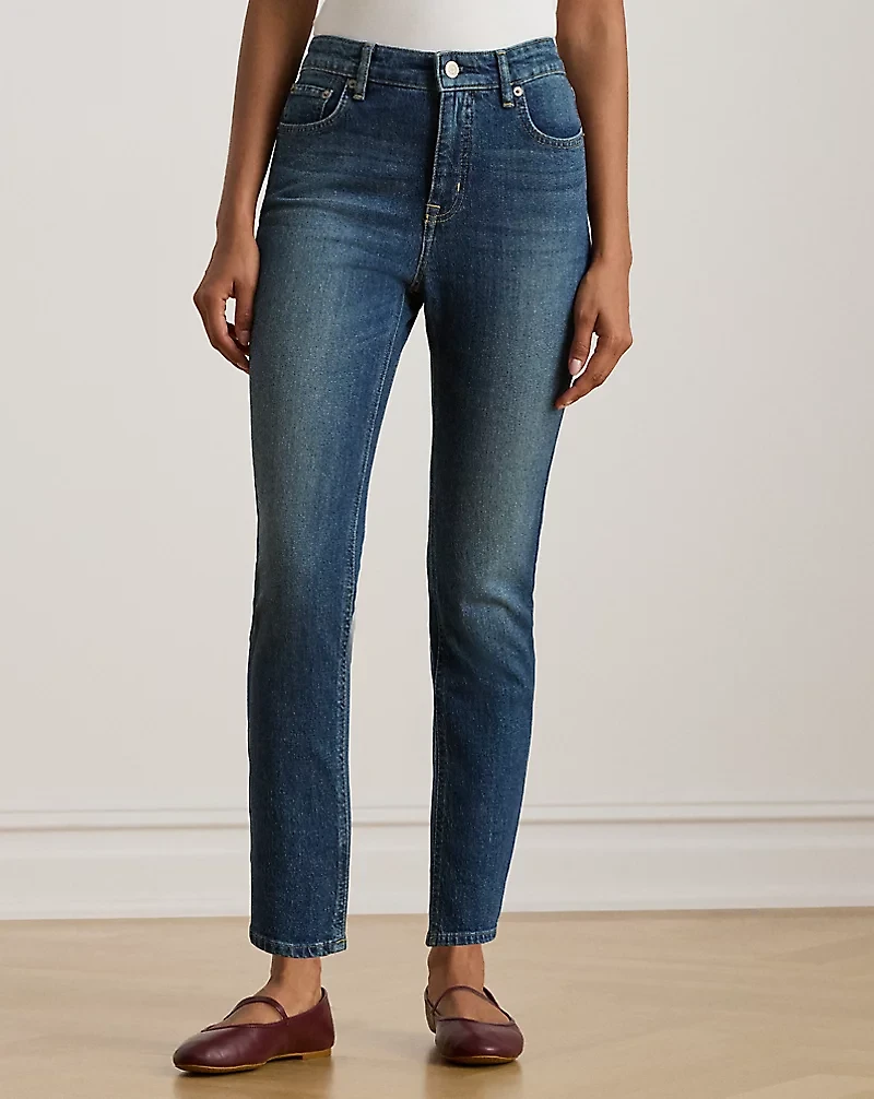 High-Rise Straight Ankle Jean