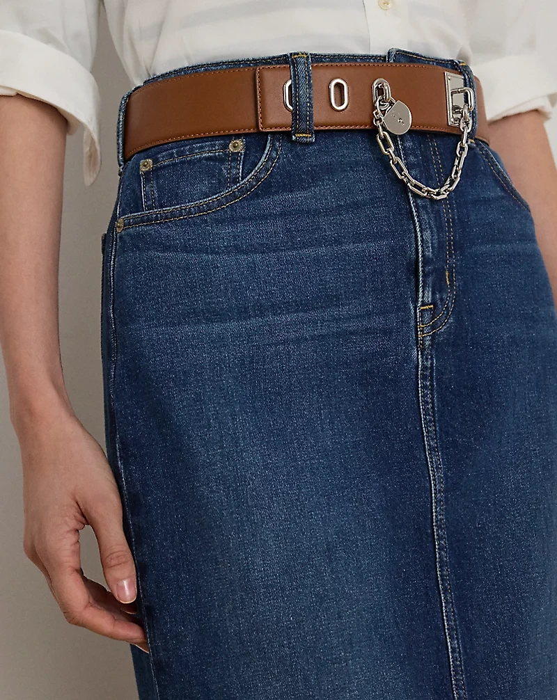Denim Midi Skirt