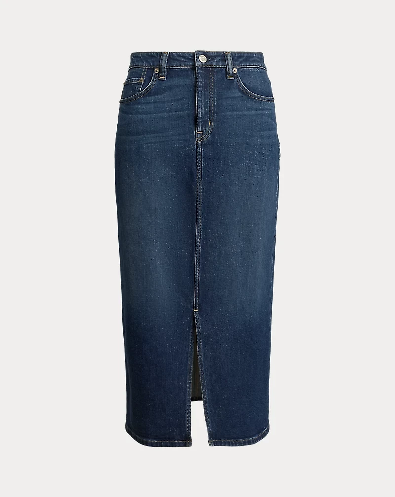 Denim Midi Skirt