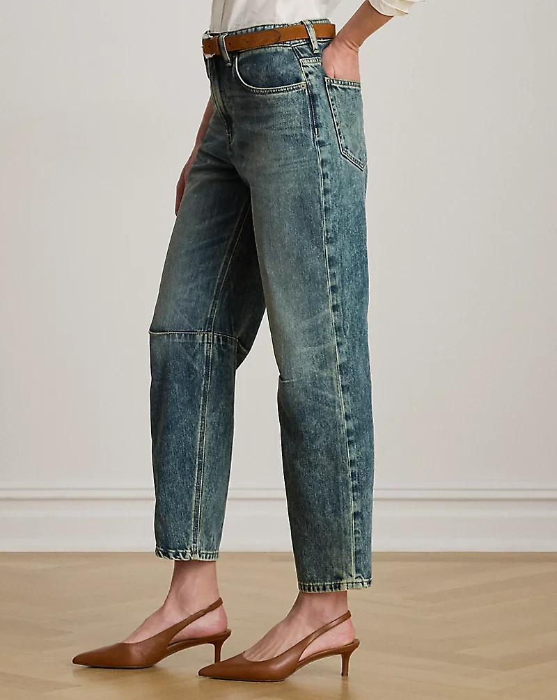 High-Rise Barrel Jean