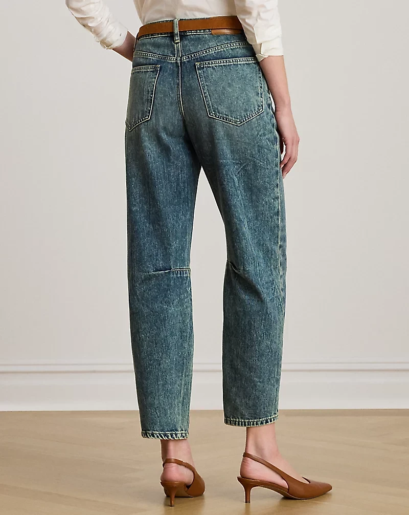 High-Rise Barrel Jean
