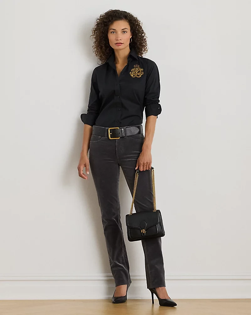 Classic Fit Logo Cotton-Blend Shirt