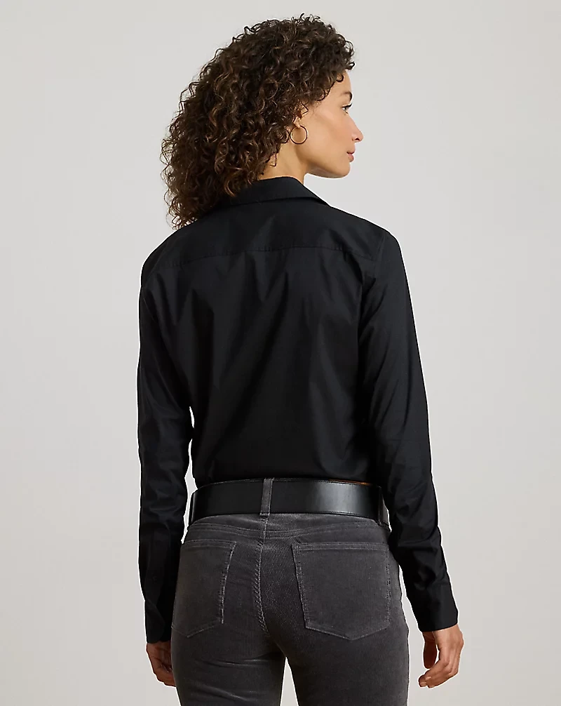 Classic Fit Logo Cotton-Blend Shirt