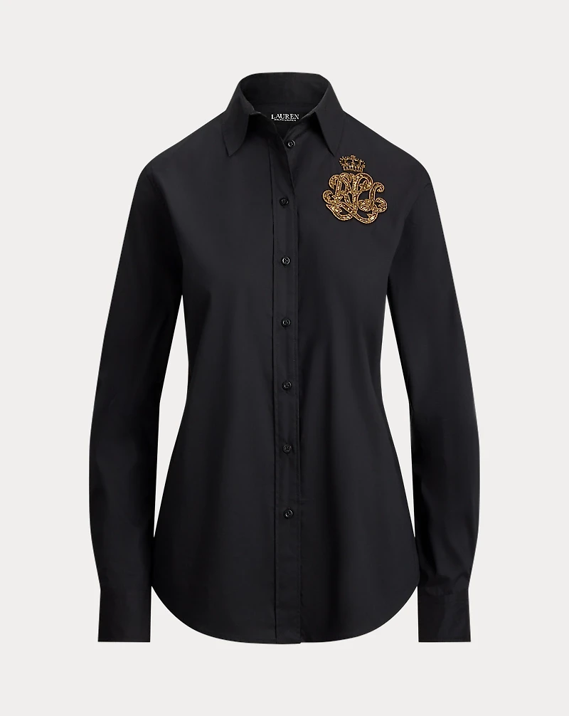 Classic Fit Logo Cotton-Blend Shirt