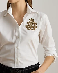 Classic Fit Logo Cotton-Blend Shirt