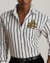 Relaxed Fit Striped Cotton Shirt