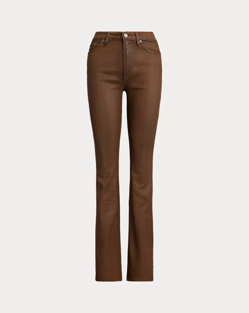 Coated High-Rise Boot Jean