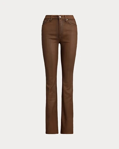Coated High-Rise Boot Jean