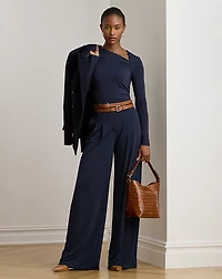 Stretch Jersey Asymmetrical Top