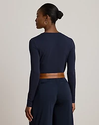 Stretch Jersey Asymmetrical Top