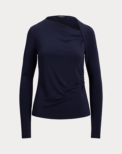 Stretch Jersey Asymmetrical Top