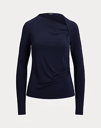 Stretch Jersey Asymmetrical Top