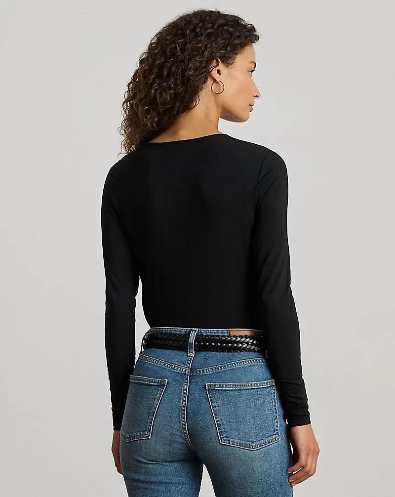 Stretch Jersey Asymmetrical Top