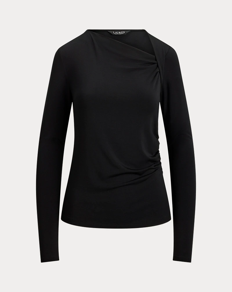 Stretch Jersey Asymmetrical Top