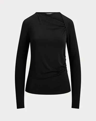 Stretch Jersey Asymmetrical Top