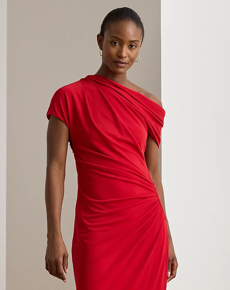 Stretch Jersey Off-the-Shoulder Dress
