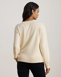 Intarsia-Knit Golden Retriever Sweater