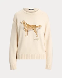 Intarsia-Knit Golden Retriever Sweater