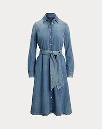 Belted Denim Shirtdress