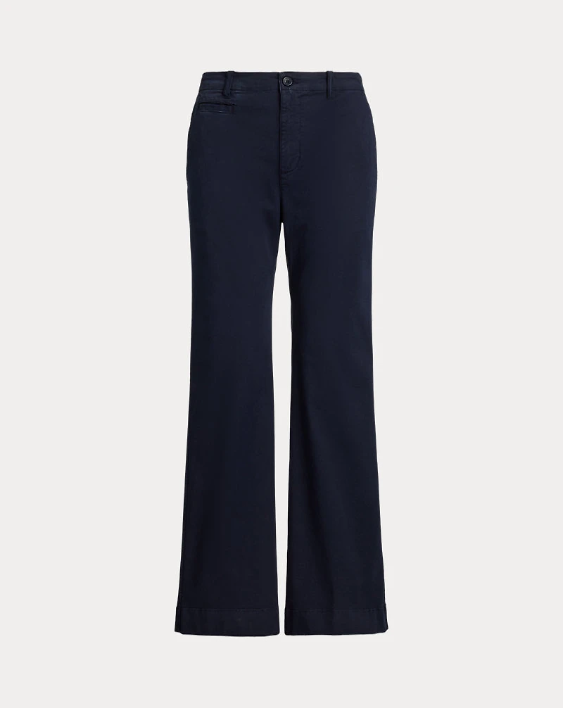 Stretch Cotton Chino Flare Pant