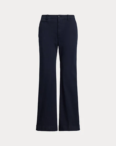 Stretch Cotton Chino Flare Pant