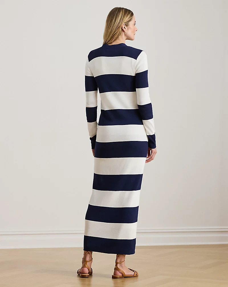 Striped Cotton-Blend Cardigan