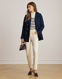 Double-Breasted Wool Twill Blazer