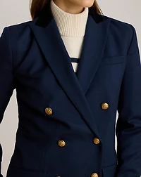 Double-Breasted Wool Twill Blazer