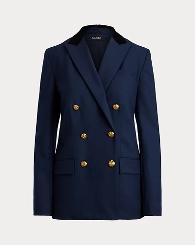 Double-Breasted Wool Twill Blazer