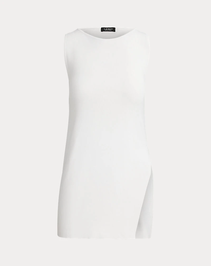 Rib-Knit Sleeveless Sweater