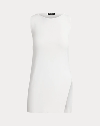 Rib-Knit Sleeveless Sweater