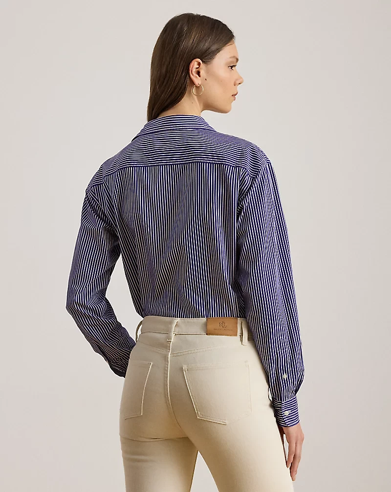 Relaxed Fit Striped Broadcloth Shirt