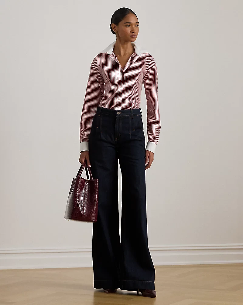 Striped Cotton Broadcloth Shirt