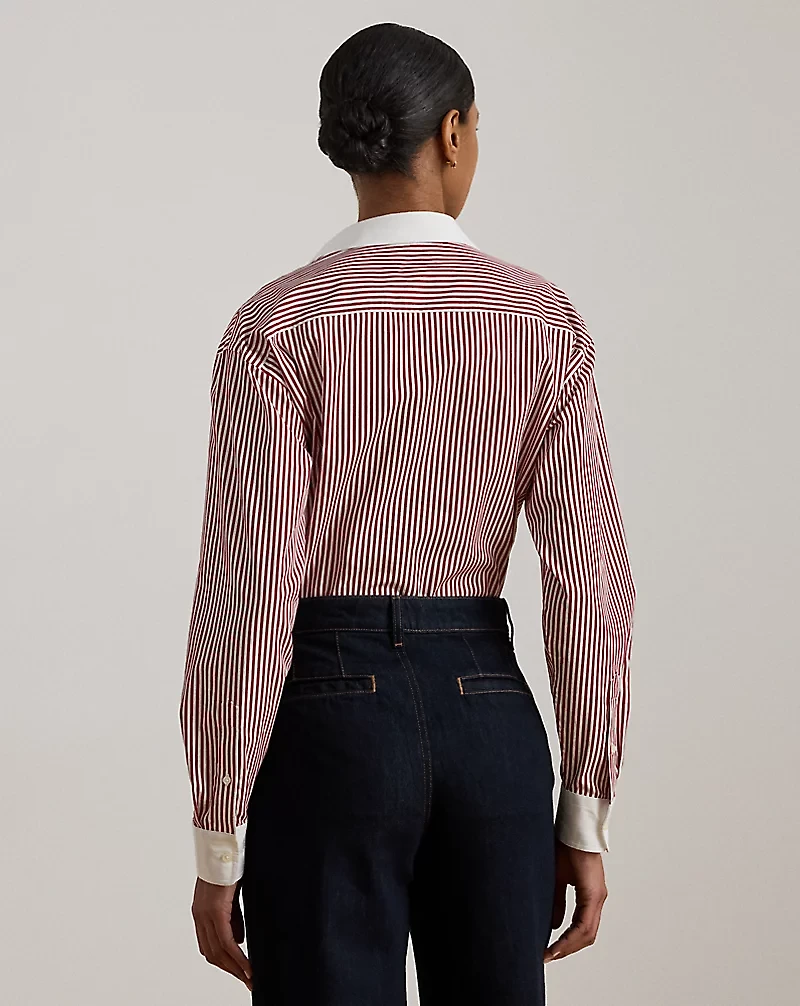 Striped Cotton Broadcloth Shirt
