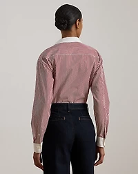 Striped Cotton Broadcloth Shirt