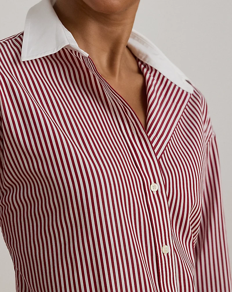 Striped Cotton Broadcloth Shirt