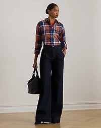 Plaid Cotton Twill Shirt