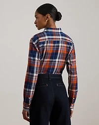 Plaid Cotton Twill Shirt