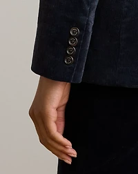 Double-Breasted Corduroy Blazer