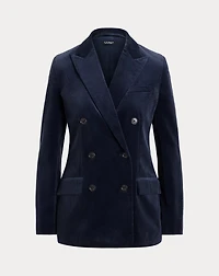 Double-Breasted Corduroy Blazer