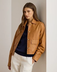 Lambskin Cropped Jacket