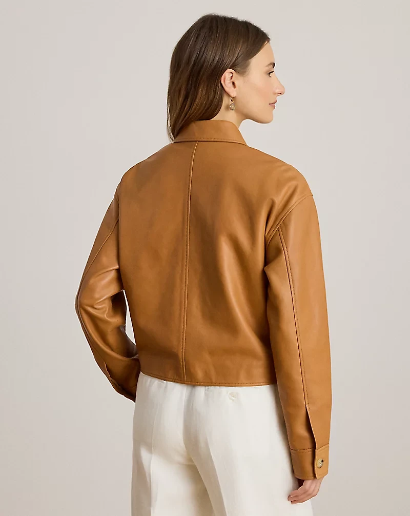 Lambskin Cropped Jacket