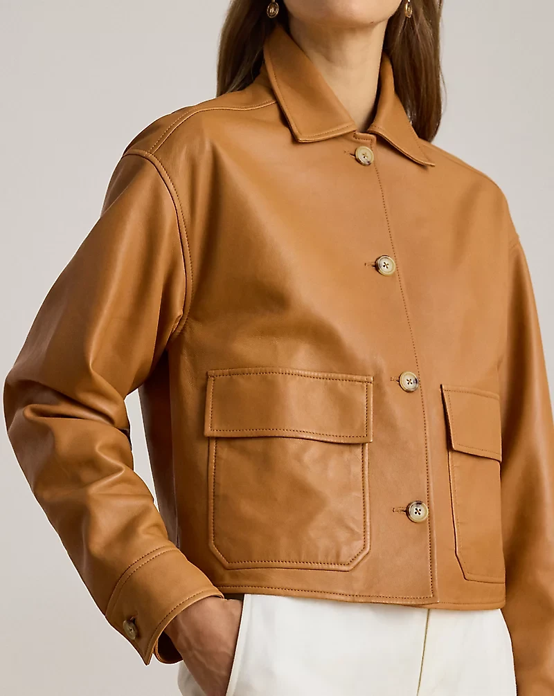 Lambskin Cropped Jacket