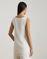 Double-Faced Georgette Sleeveless Tunic