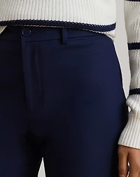 Double-Faced Stretch Cotton Capri Pant