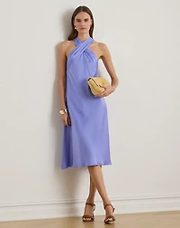 Satin Charmeuse Halter Dress