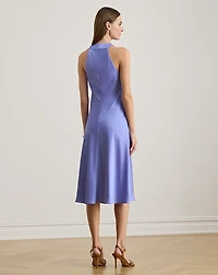 Satin Charmeuse Halter Dress