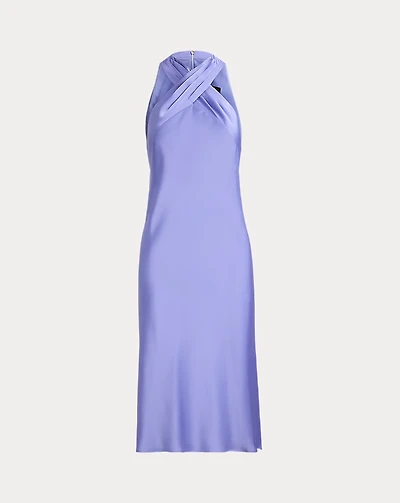 Satin Charmeuse Halter Dress