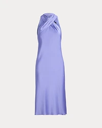 Satin Charmeuse Halter Dress