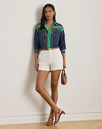 Relaxed Fit Belting & Polka-Dot Shirt